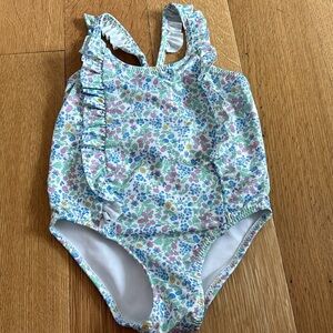 Zara toddler floral swimsuit 12-24M